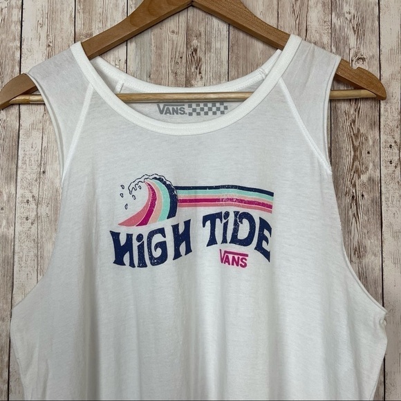 Vans High Tide Lightweight Muscle Tank Sz Large - Picture 2 of 8